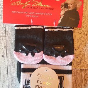 Marilyn Monroe Matching Pet and Owner Socks/Crew Socks BFF- BIG PET